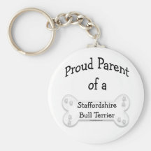 Proud Parent of a Staffy Keychain
