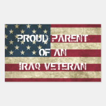 Proud Parent of an Iraq Veteran Sticker