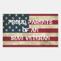 Proud Parents of an Iraq Veteran Sticker