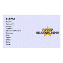 Proud Religious Leader Business Cards