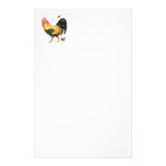 Proud Rooster with hen and chickens. Customized Stationery