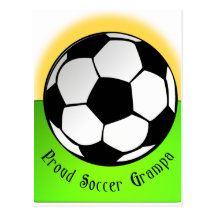 Proud Soccer Grampa Post Cards