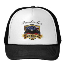 Proud to be a Veteran Hats