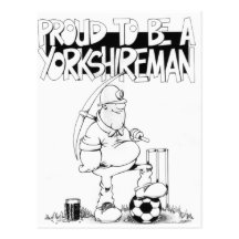 Proud to be a yorkshireman postcard