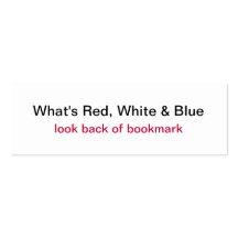 Proud To Be USA Flag Bookmark Business Cards