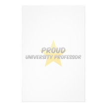 Proud University Professor Stationery Design