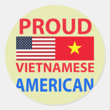 Proud Vietnamese American Stickers