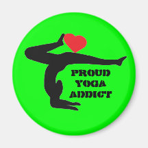 Proud Yoga Addict - Yoga Magnet