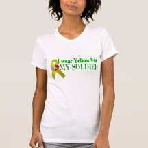 Proudly Supporting my Solider-wife T-shirts