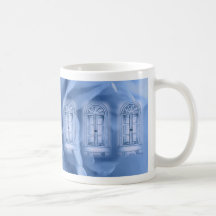 Provencal Rose Blue Windows Mug