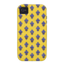 Provence South of France Fleur de Lys Pattern Vibe iPhone 4 Cover