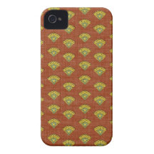 Provence South of France Rustic Bird Pattern iPhone 4 Cases