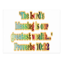 Proverbs 10:22 postcards