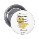 Proverbs 16:20 Button