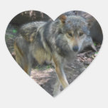 Prowling Wolf Stickers
