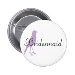 pruple bird pinback buttons