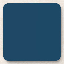 Prussian Blue Cork Coaster