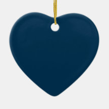 Prussian Blue Heart Ornament