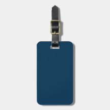 Prussian Blue Luggage Tag