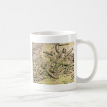 Prussian Soldiers Battle Scene, Sepia Tint(4) Mug