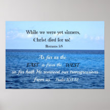 Psalm 103:12 posters