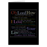 Psalm 119 Mem Stone Tablet Greeting Card