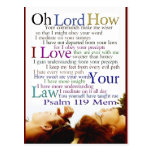 Psalm 119 Mem Thoughtful Post Cards