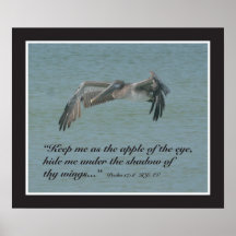 Psalm 17:8 Scripture Print