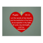 Psalm 19:14 postcards