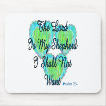Psalm 23 hearts mouse pads
