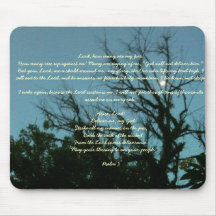 Psalm 3 on a mousepad
