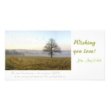 Psalm 5:3 Scripture photocard Picture Card