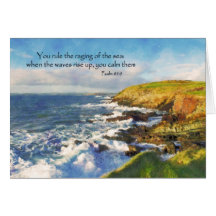 Psalm 89:9 Cliffs at Galley Head, Cork Ireland Cards