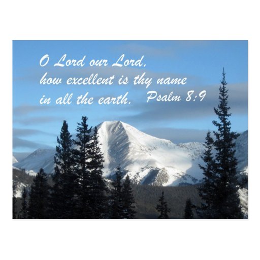 Psalm 8:9 postcards
