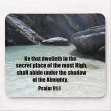Psalm 91:1 mouse pad