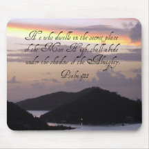 Psalm 91:1 mousepad