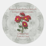 Psalm 92:1 ~ Give Thanks to the Lord Stickers