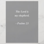 PSALMS 23 Bible Verse Flyer Design