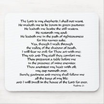 Psalms 23 mouse mats