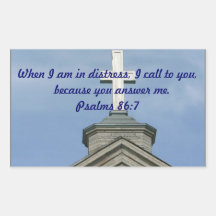 Psalms 86:7  Stickers