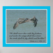 Psalms 91:4 Scripture Print