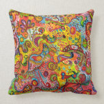 Psychedelic Abstract Art Pillow