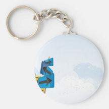 psychedelic blue yellow road signs keychains