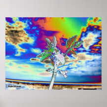 psychedelic flower print