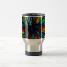 Psychedelic Reflections Mirror Swirls Design Mugs