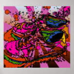 Psychedelic Sneaker Poster