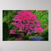 PSYCHEDELIC TREE POSTER