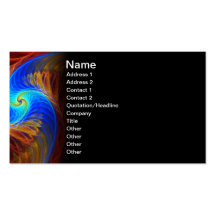 Psycho Abstract Fracta Artwork Business Card Templates