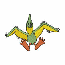 Pterodactyl Embroidered Shirt
