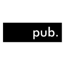 pub. business card templates